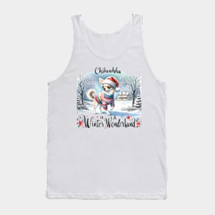 Chihuahua In A Winter Wonderland Tank Top